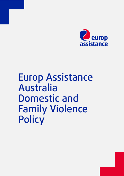 Europ Assistance Australia Domestic and Family Violence Policy document outlining support and resources for affected individuals.